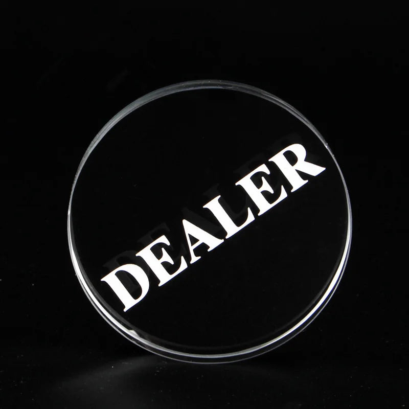 Texas Holdem Crystal DEALER Poker Chips