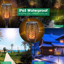 Solar Garden Flickering Flame LED Waterproof  Lights.