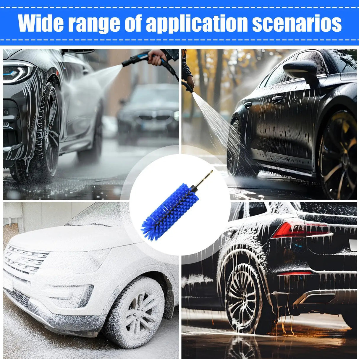 High-Density Soft Brush for Auto Rim Detailing