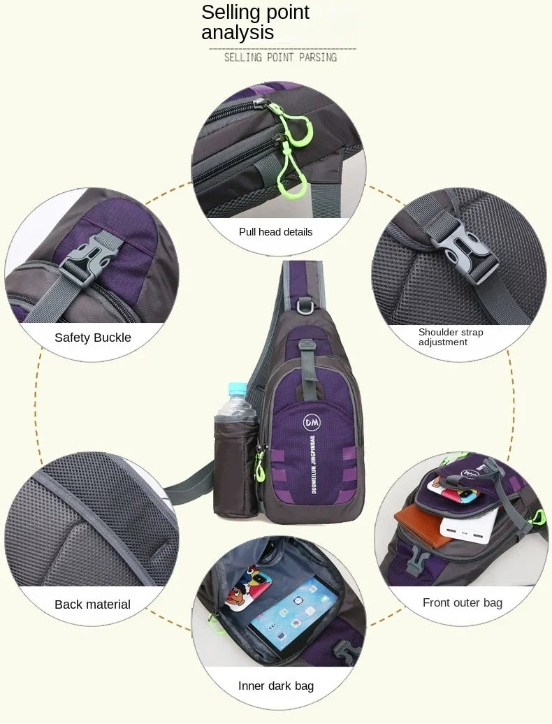 Fashion Men Women Handbag Sport Belt Waist Pack Pouch Shoulder Bag Water Bottle Holder Bag for Running Jogging Hiking