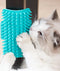 Cats Scratcher Grooming Brush That Attaches With Straps To Table Legs.