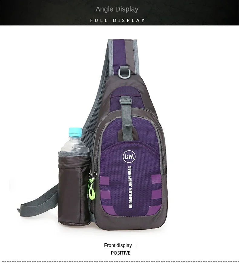 Fashion Men Women Handbag Sport Belt Waist Pack Pouch Shoulder Bag Water Bottle Holder Bag for Running Jogging Hiking