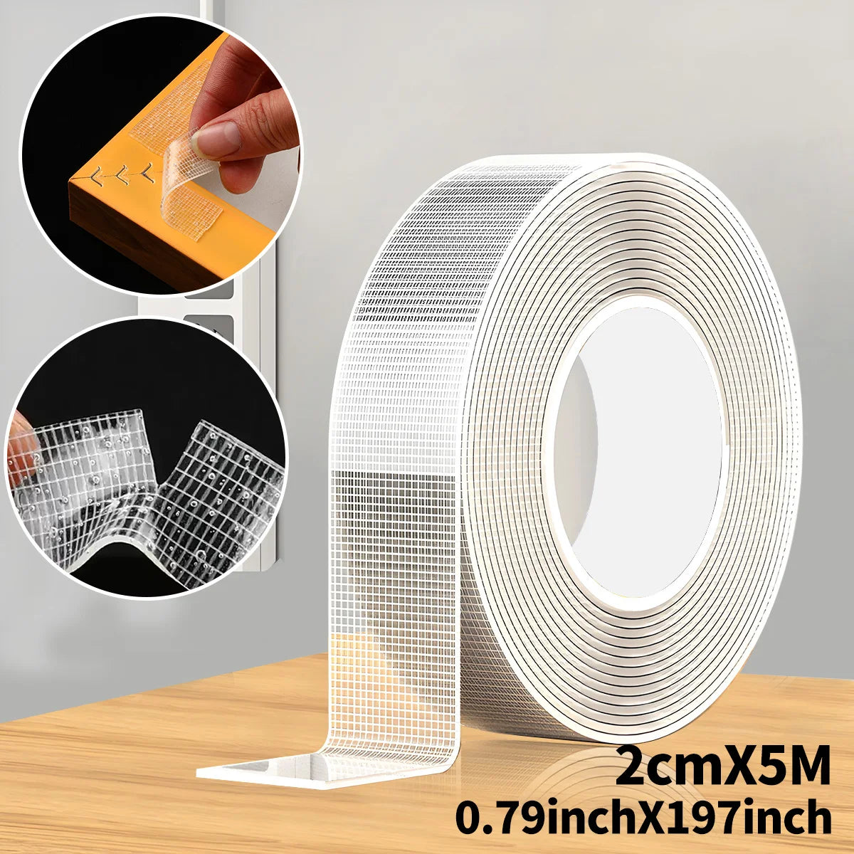 5m Nano Double-Sided Clear Adhesive Heavy-Duty Tape