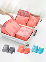 Men And Women's 6pcs Multifunction Waterproof Packing Cubes