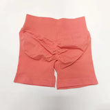 NCLAGEN 4.5" Women's  Low Ribbed Band Scrunch Butt Seamless Impact Shorts