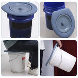 PVC Bucket Toilet Seat Cover For Camping