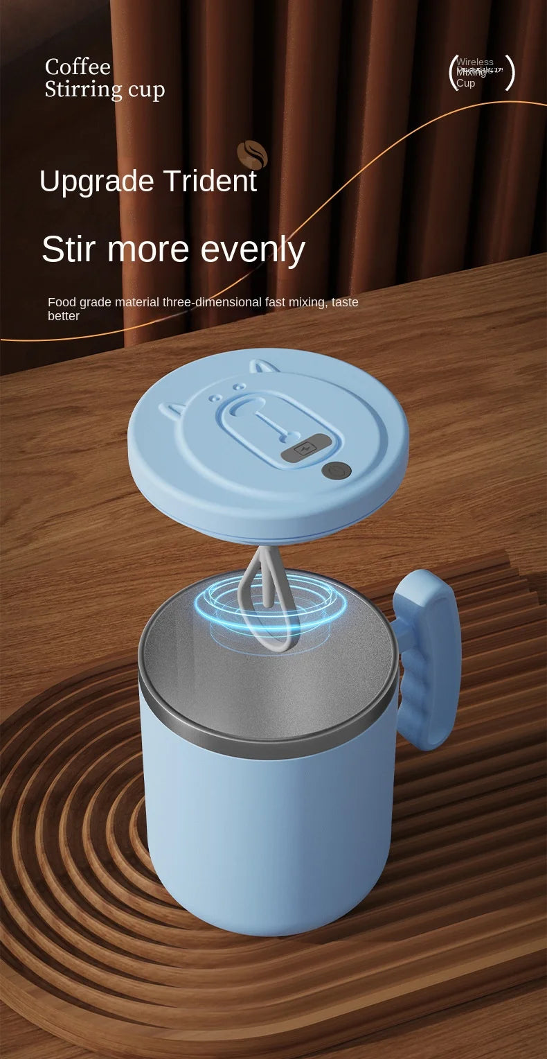 USB Rechargeable 304 Stainless Steel 400ML Automatic Mixing Cup
