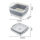 Silicone Portable/Foldable Washing Tub.