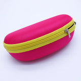 KLASSNUM Hard Eyeglass Protector Case With Zipper And Carabiner Hook