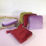 Velvet Travel Jewelry Pouch With Zipper