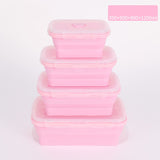 4 Pcs Collapsible Silicone Microwave Food Container.