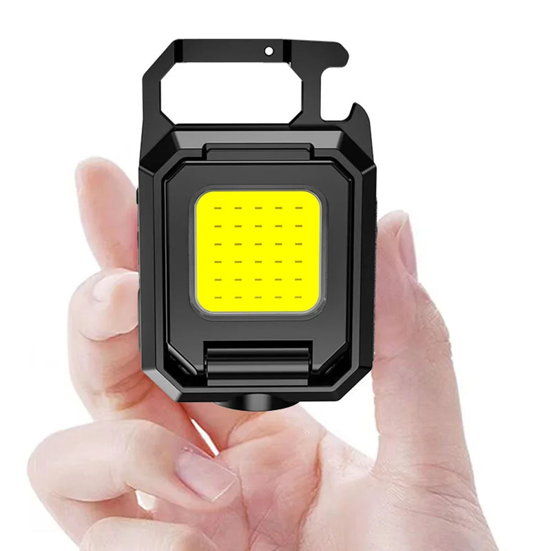 USB Rechargeable 1000LM COB LED XPE Pocket Mini Keychain Flashlight PX4 Waterproof for Outdoor Camping Or Hiking