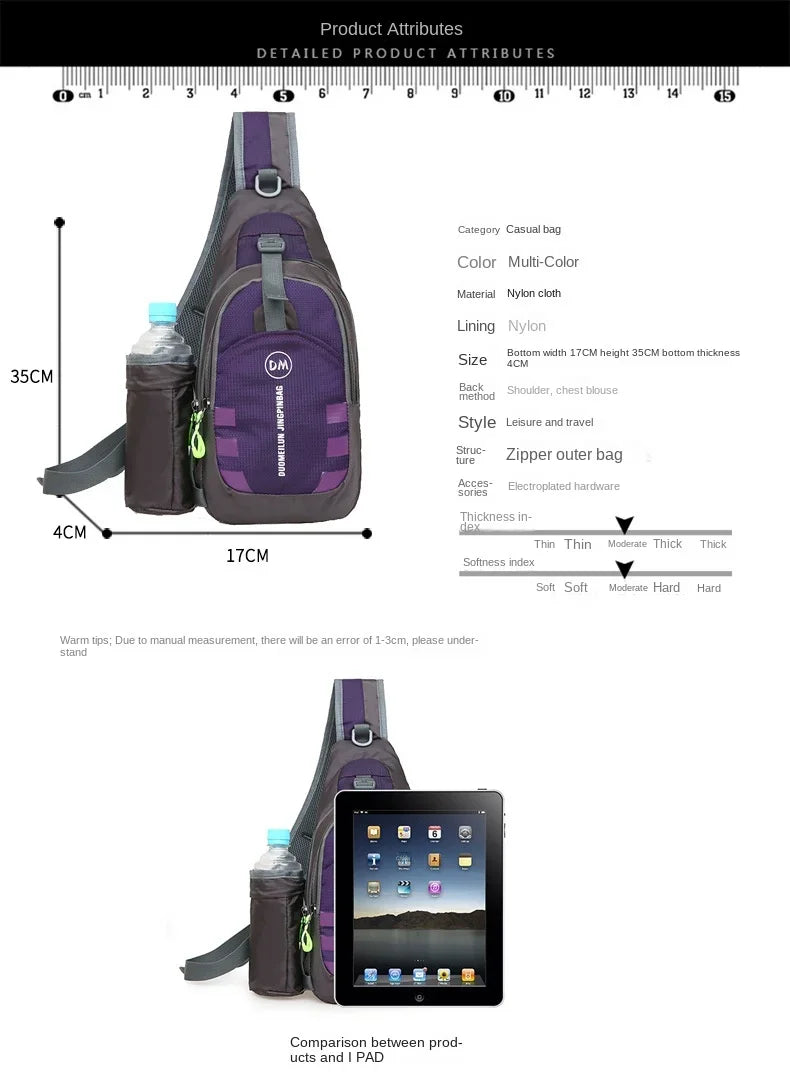 Fashion Men Women Handbag Sport Belt Waist Pack Pouch Shoulder Bag Water Bottle Holder Bag for Running Jogging Hiking