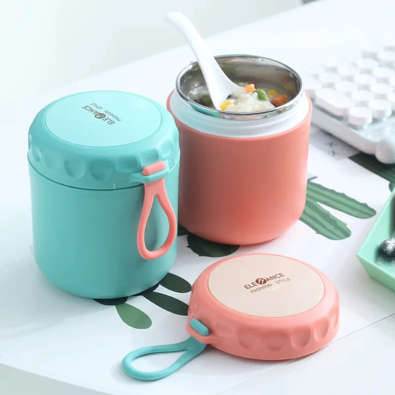 Stainless Steel Insulated Vacuum Cup With Spoon
