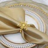 6Pcs Silver Or Gold Christmas Napkin Ring Holders