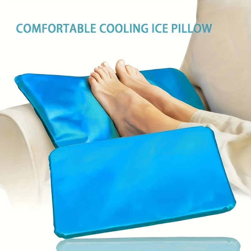 Blue Hand Wash Gel Ice Pack Cushion For Cooling Or Neck Support