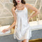 Women's Satin Nightdress With Spaghetti Straps.