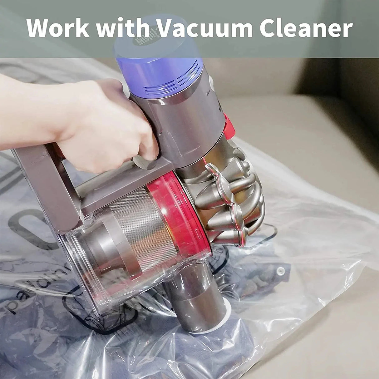 Hanging Vacuum Seal Storage Closet Organizer