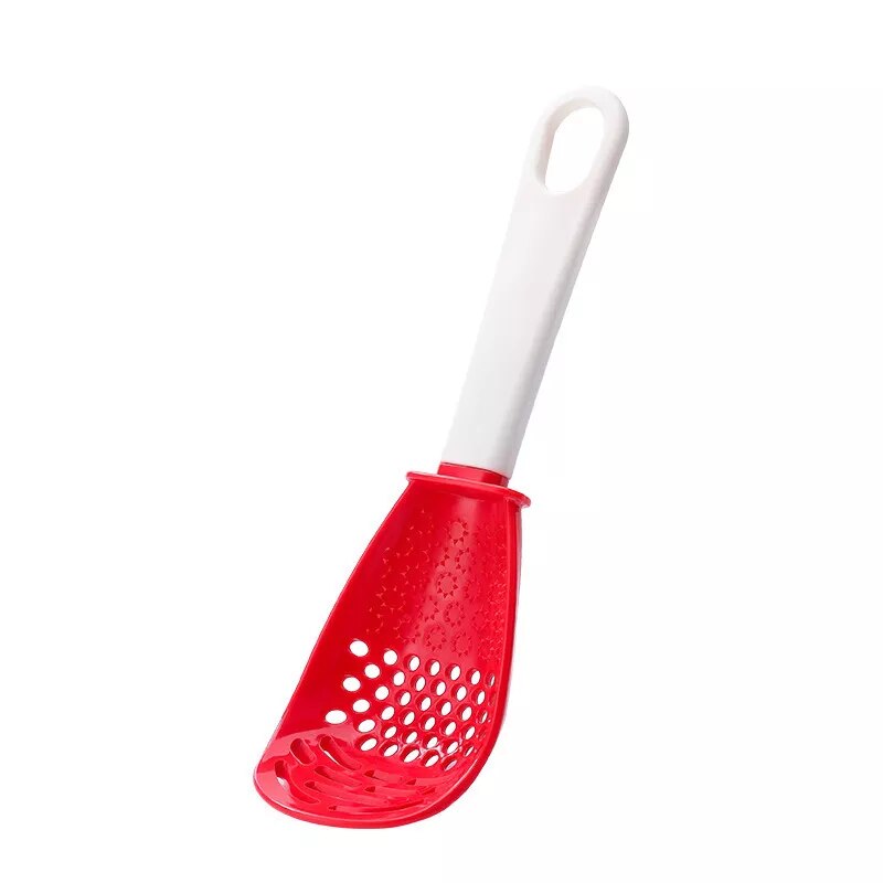 Multifunctional Cooking Strainer/Scoop/Garlic Press Spoon.