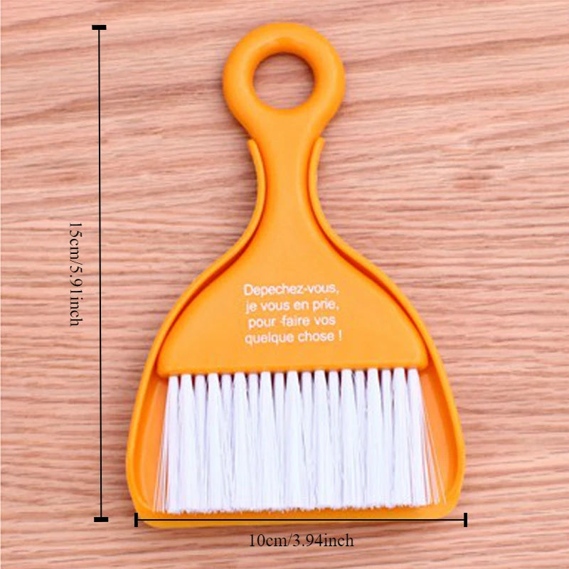 Mini Broom Dustpan Set For Desktop Or Keyboards