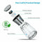 Adjustable Stainless Steel Glass Mill Salt Pepper Grinder