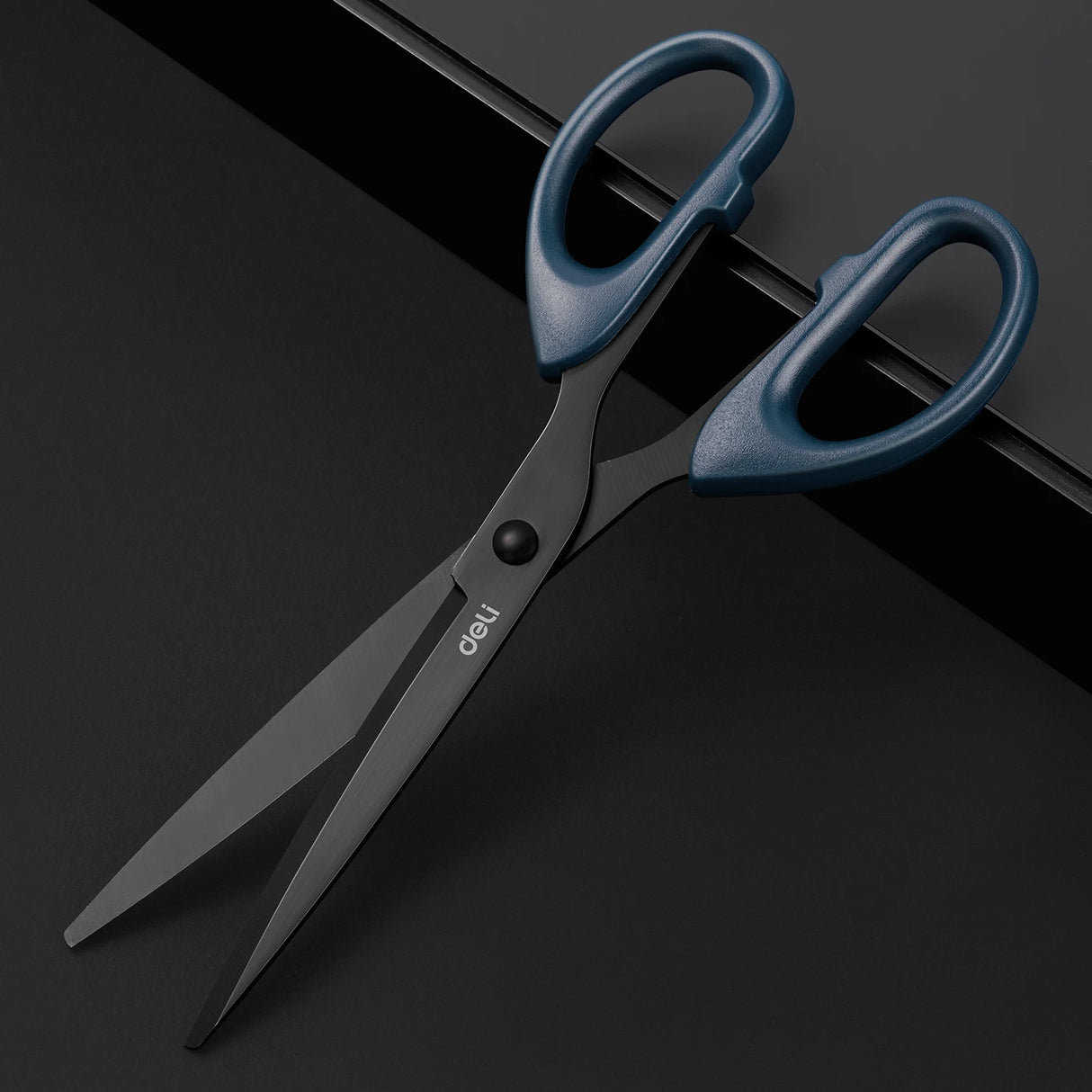 DELI Stainless Steel180mm Heavy Duty Scissors With Black Blade