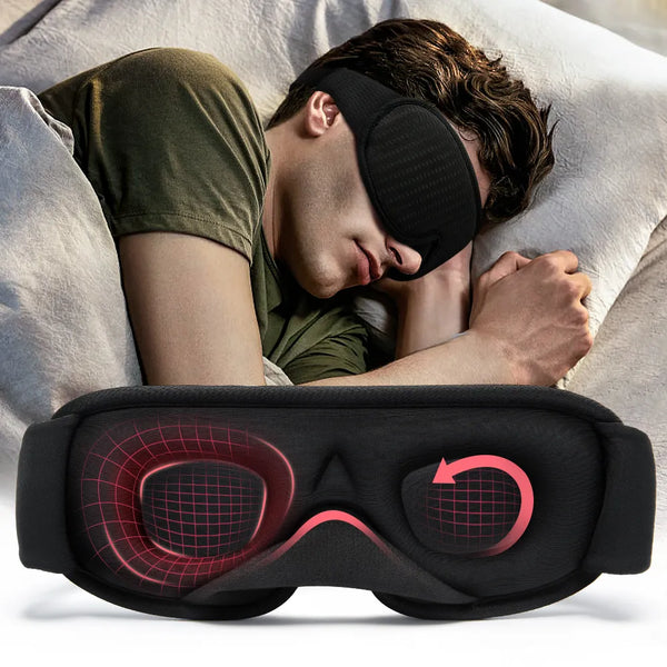 3D Breathable Sleeping Eye Mask Blocking Out Light