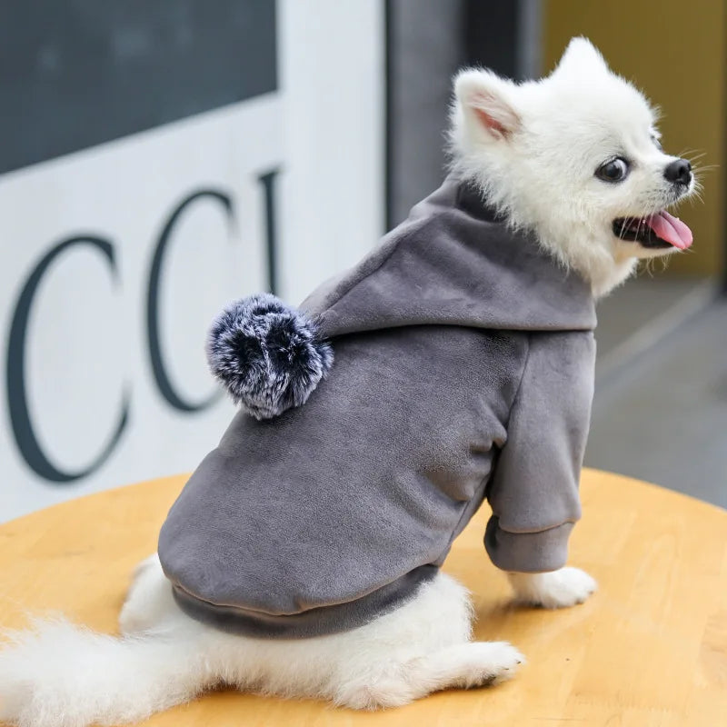 Pet Fleece Hooded Winter Coat