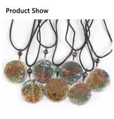 Energy Generator Orgonite Meditation Balanced Chakras Pendant Necklace