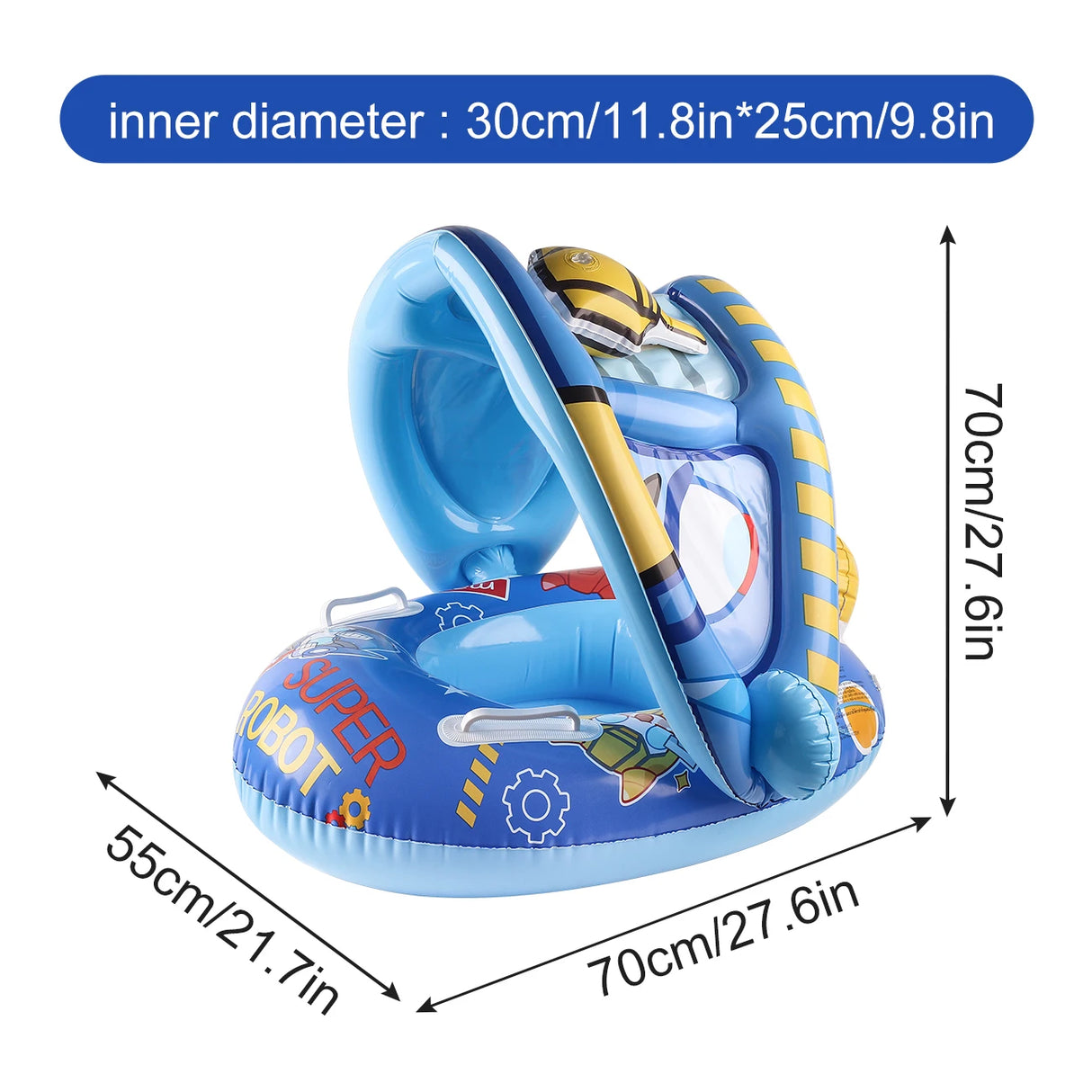 1PC Swim Safety Seat With Removable Sunshade