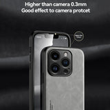 Luxury Matte Magnetic Sheepskin Leather Case For iPhone 16 15 14 13 12 11 Pro Max XR XS X 8 7 Plus