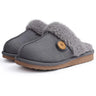 Evshine Women's Fur Plush Warm Slippers With Rubber Soles