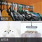 5pcs 9-hole wardrobe space-saving multifunctional storage rack