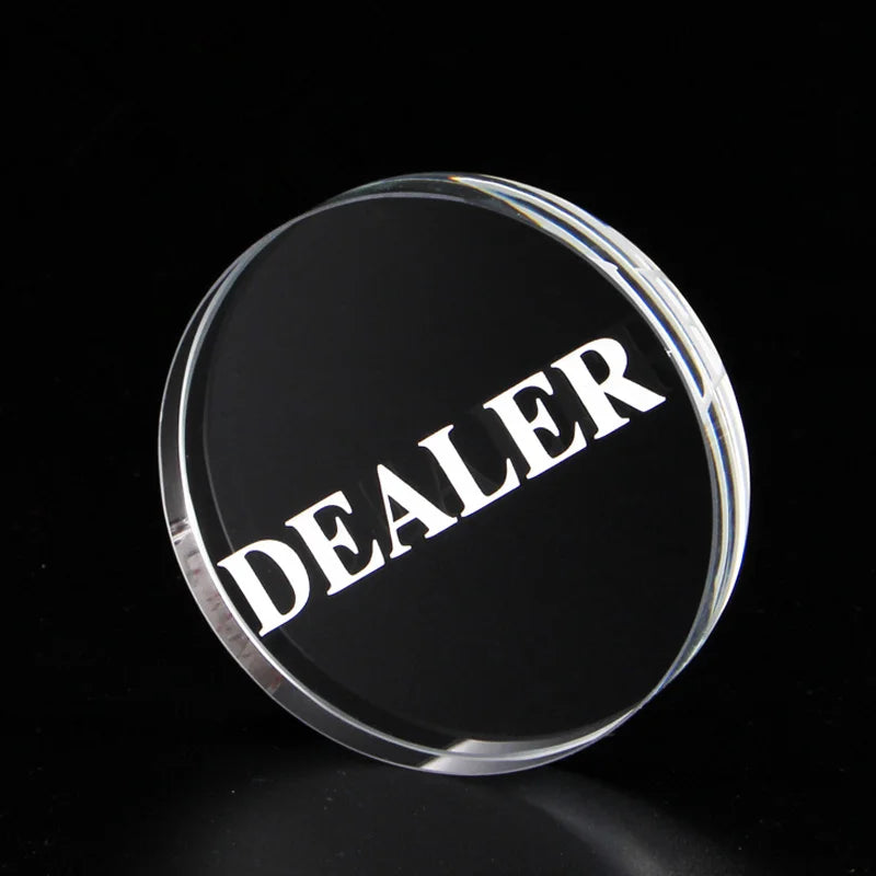 Texas Holdem Crystal DEALER Poker Chips