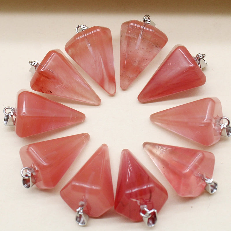 Reiki Natural Stone To Make Beautiful Pendants.