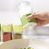 Moisture-proof Seasoning Bottle That Can Extrude 0.5 Grams Of Salt Or Sprinkle Larger Measurements Without Clumping