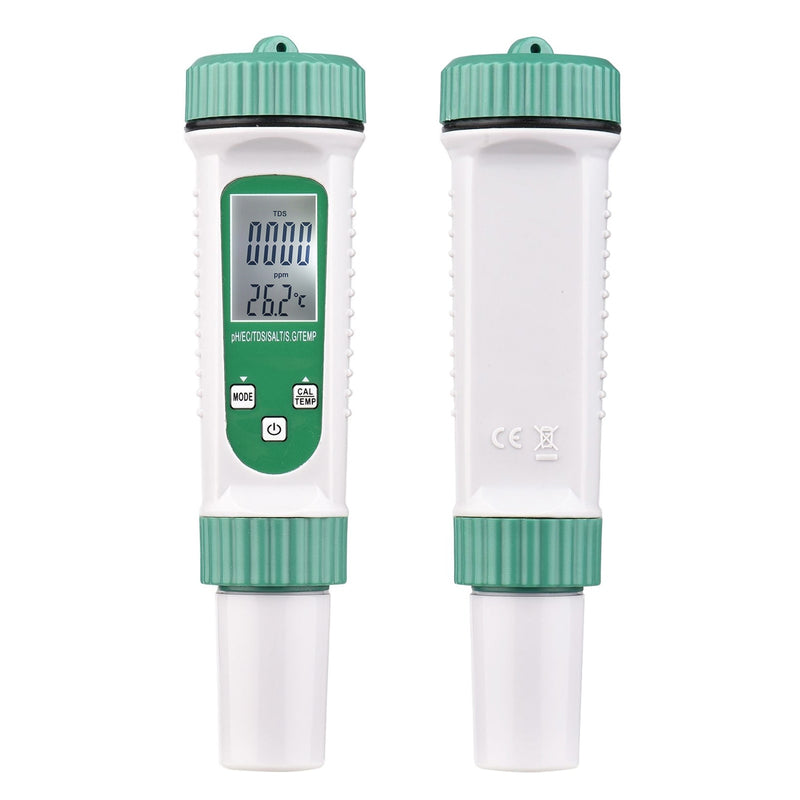 Digital PH Meter 10 in 1 Water Quality Monitor Tester PH/EC/TDS/Salinity/Thermometer Multi-parameter Testing Meter