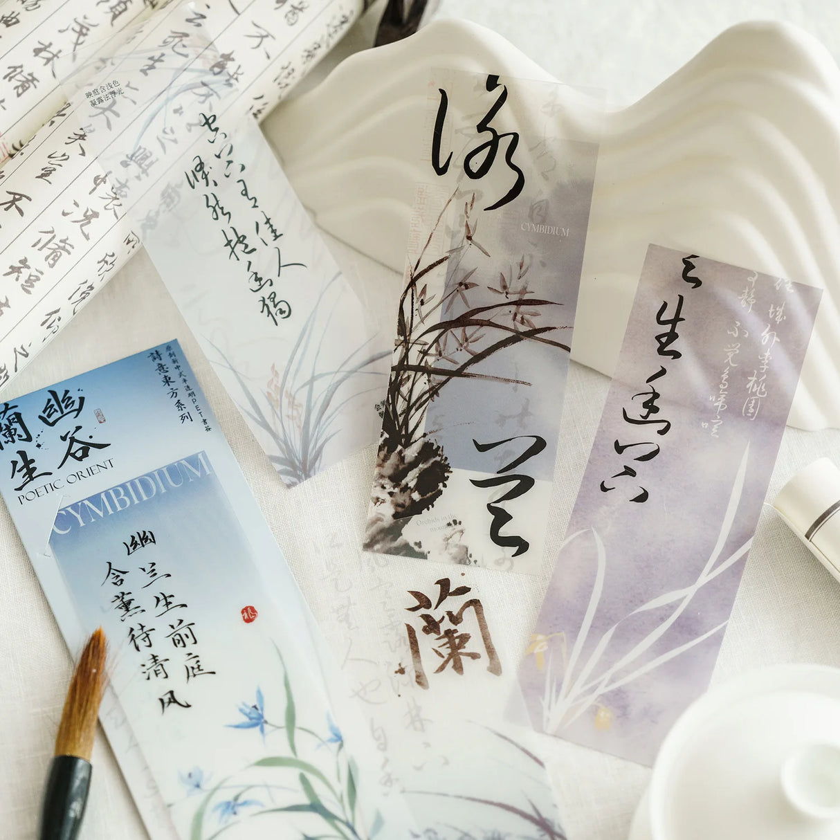 5pcs Star Ocean Translucent Bookmark