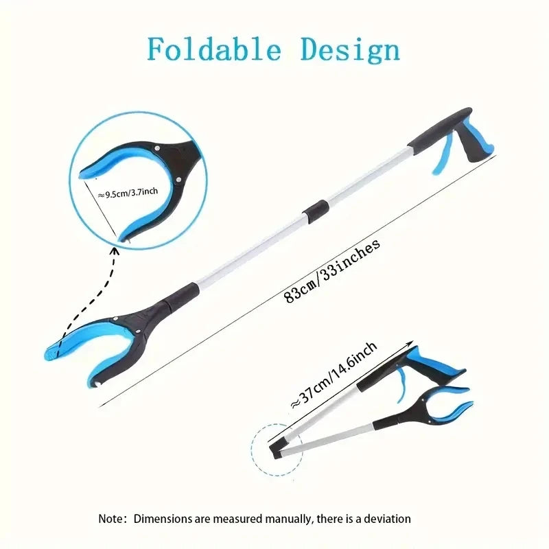 1pc 32" Folding Wide Claw Garbage Picker Tool