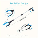 1pc 32" Folding Wide Claw Garbage Picker Tool
