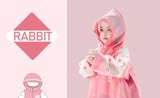 Children's Cartoon Raincoat With Backpack Space