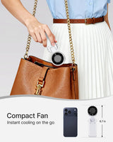 USB Charging Mini Handheld High-speed Digital Display Fan