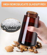 2-in-1 16 OZ Glass Leakproof Oil Sprayer & Dispenser For Cooking