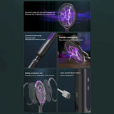 Rechargeable Long Or Short Electric 2 in 1 Fly And Mosquito Zapper With Rotating Head
