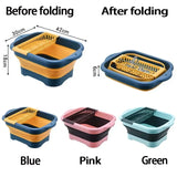 Silicone Foldable Strainer For Fruit Or Vegetables With Strainer