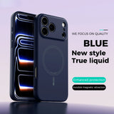 Magnetic Soft Cover Wireless Charge Liquid Silicon Case for iPhone 17 Pro Max 17Air 17Pro 17Pro Max