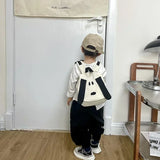 1 Pcs Canvas Backpack With Cute Dog