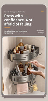 Wall Mounted Triangle/Rectangle Suction Cup Shelf Great For Showers Or Kitchens