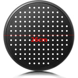 4 Size Nonstick Carbon Steel Pizza Pan with Holes