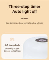 Rechargeable Led Dimmable Multicolor Night Light with Remote Control Or Touch Switch